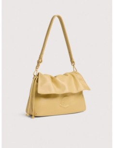 Borsa a spalla in pelle liscia Coccinelle Lidia Small – Honey - foto 1 2