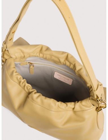 Borsa a spalla in pelle liscia Coccinelle Lidia Small – Honey - foto 3