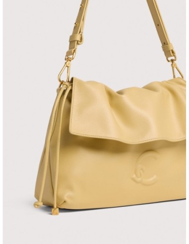 Borsa a spalla in pelle liscia Coccinelle Lidia Small – Honey - foto 4