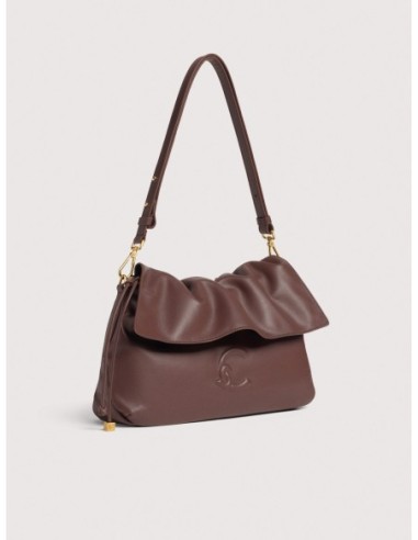 Borsa a spalla in pelle liscia Coccinelle Lidia Small – Berry - foto 2