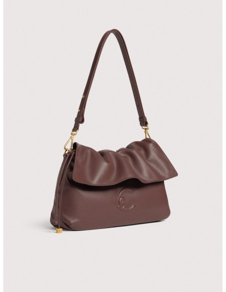 Borsa a spalla in pelle liscia Coccinelle Lidia Small – Berry - foto 2