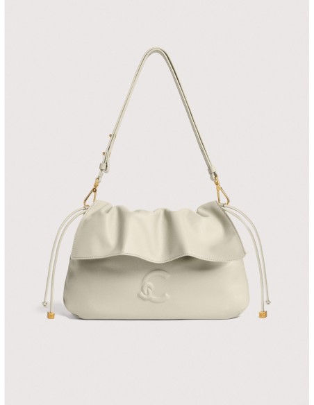 Borsa a spalla in pelle liscia Coccinelle Lidia Small – Eucalipto - foto 1