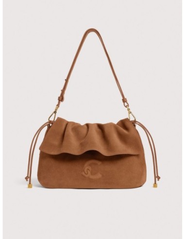 Borsa a spalla in camoscio Coccinelle Lidia Small – Cognac - foto 1