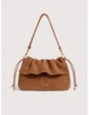 Borsa a spalla in camoscio Coccinelle Lidia Small – Cognac Borsa a spalla in camoscio Coccinelle Lidia Small – Cognac
