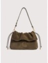 Borsa a spalla in camoscio Coccinelle Lidia Small – Fango Borsa a spalla in camoscio Coccinelle Lidia Small – Fango