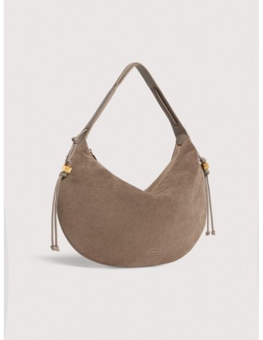 Borsa a spalla in camoscio Coccinelle Thess Large – Warm Taupe - foto 2