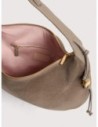 Borsa a spalla in camoscio Coccinelle Thess Large – Warm Taupe