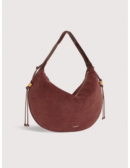 Borsa a spalla in camoscio Coccinelle Thess Large – Berry - foto 2