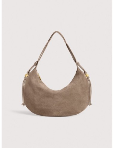 Borsa a spalla in camoscio Coccinelle Thess Medium – Warm Taupe - foto 1