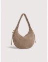 Borsa a spalla in camoscio Coccinelle Thess Medium – Warm Taupe Borsa a spalla in camoscio Coccinelle Thess Medium – Warm Taupe
