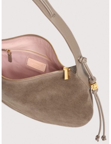 Borsa a spalla in camoscio Coccinelle Thess Medium – Warm Taupe - foto 3