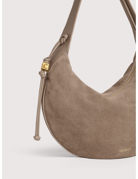 Borsa a spalla in camoscio Coccinelle Thess Medium – Warm Taupe - foto 4