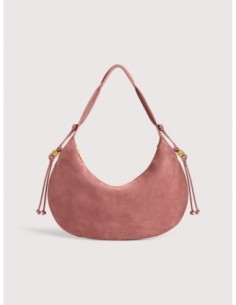 Borsa a spalla in camoscio Coccinelle Thess Medium – Winter Rose - foto 1
