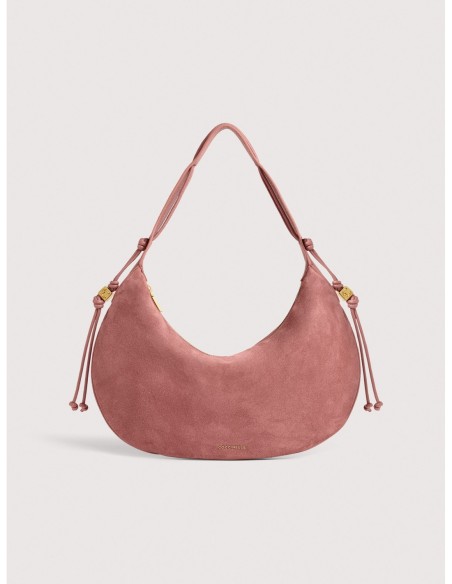 Borsa a spalla in camoscio Coccinelle Thess Medium – Winter Rose - foto 1