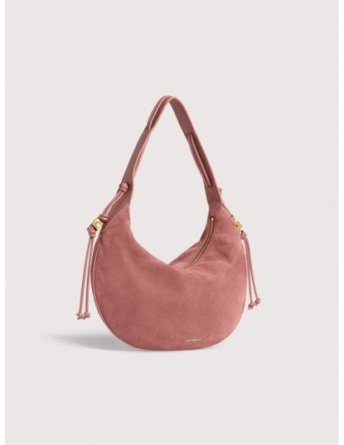 Borsa a spalla in camoscio Coccinelle Thess Medium – Winter Rose - foto 2