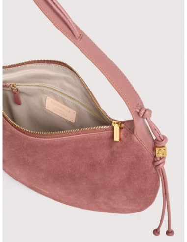 Borsa a spalla in camoscio Coccinelle Thess Medium – Winter Rose - foto 3