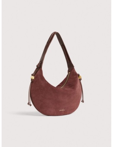 Borsa a spalla in camoscio Coccinelle Thess Medium – Berry - foto 2