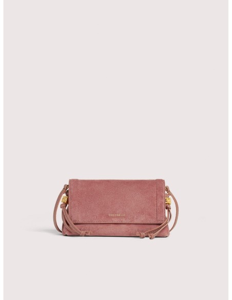 Minibag in camoscio Coccinelle Thess Mini – Winter Rose - foto 1