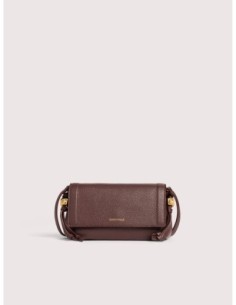 Minibag in pelle con grana Coccinelle Thess Mini – Berry - foto 1