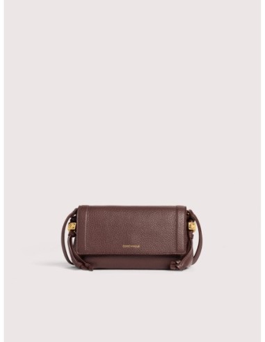 Minibag in pelle con grana Coccinelle Thess Mini – Berry - foto 1