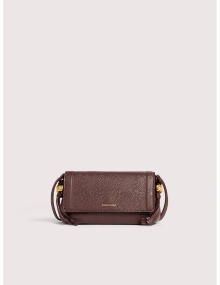 Minibag in pelle con grana Coccinelle Thess Mini – Berry - foto 1