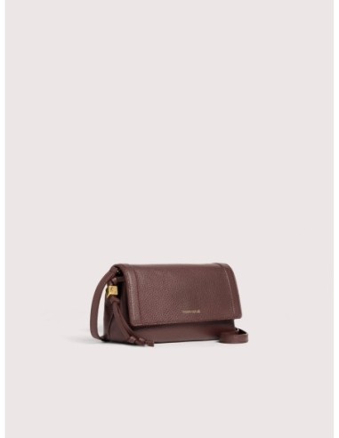 Minibag in pelle con grana Coccinelle Thess Mini – Berry - foto 2