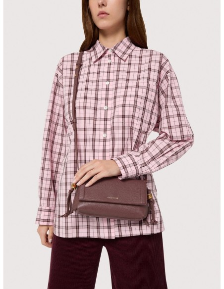 Minibag in pelle con grana Coccinelle Thess Mini – Berry - foto 5