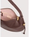 Borsa a spalla in pelle con grana Coccinelle Thess Medium – Berry