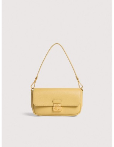 Borsa baguette in pelle con grana Coccinelle C-Me Lock Medium – Honey - foto 1