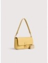 Borsa baguette in pelle con grana Coccinelle C-Me Lock Medium – Honey