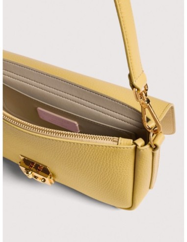 Borsa baguette in pelle con grana Coccinelle C-Me Lock Medium – Honey - foto 3