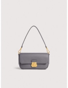 Borsa baguette in pelle con grana Coccinelle C-Me Lock Medium – Stove - foto 1
