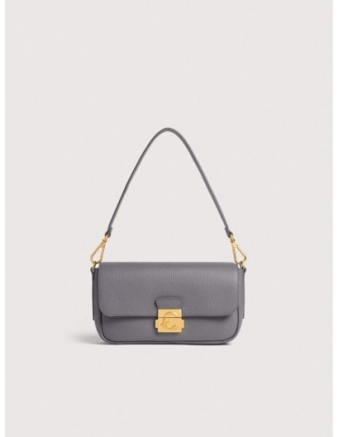 Borsa baguette in pelle con grana Coccinelle C-Me Lock Medium – Stove - foto 1