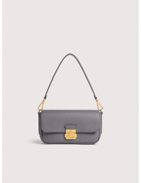 Borsa baguette in pelle con grana Coccinelle C-Me Lock Medium – Stove - foto 1
