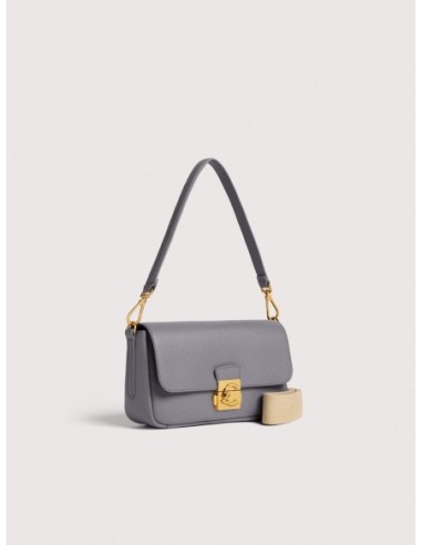 Borsa baguette in pelle con grana Coccinelle C-Me Lock Medium – Stove - foto 2