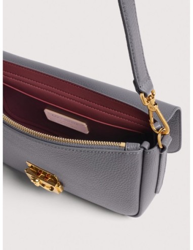 Borsa baguette in pelle con grana Coccinelle C-Me Lock Medium – Stove - foto 3