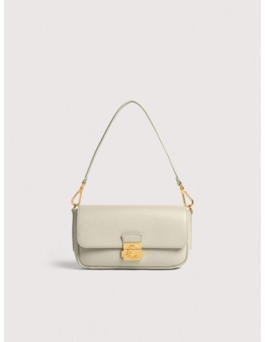 Borsa baguette in pelle con grana Coccinelle C-Me Lock Medium – Eucalipto - foto 1