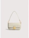 Borsa baguette in pelle con grana Coccinelle C-Me Lock Medium – Eucalipto Borsa baguette in pelle con grana Coccinelle C-Me Lock Medium – Eucalipto