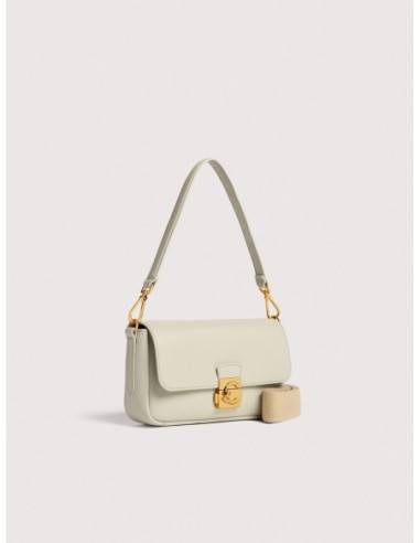 Borsa baguette in pelle con grana Coccinelle C-Me Lock Medium – Eucalipto - foto 2