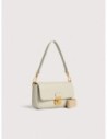 Borsa baguette in pelle con grana Coccinelle C-Me Lock Medium – Eucalipto Borsa baguette in pelle con grana Coccinelle C-Me Lock Medium – Eucalipto