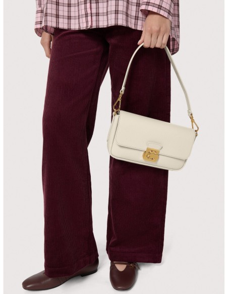 Borsa baguette in pelle con grana Coccinelle C-Me Lock Medium – Eucalipto - foto 5