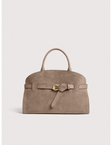 Borsa a mano in camoscio Coccinelle Sabine Medium – Warm Taupe - foto 1