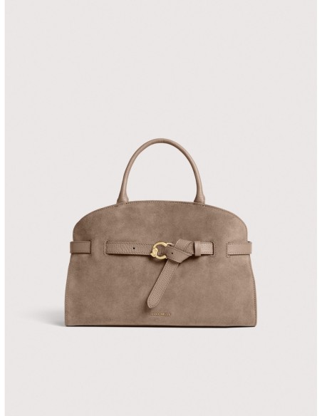 Borsa a mano in camoscio Coccinelle Sabine Medium – Warm Taupe - foto 1