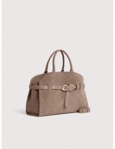 Borsa a mano in camoscio Coccinelle Sabine Medium – Warm Taupe - foto 1 2
