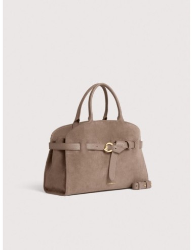 Borsa a mano in camoscio Coccinelle Sabine Medium – Warm Taupe - foto 2