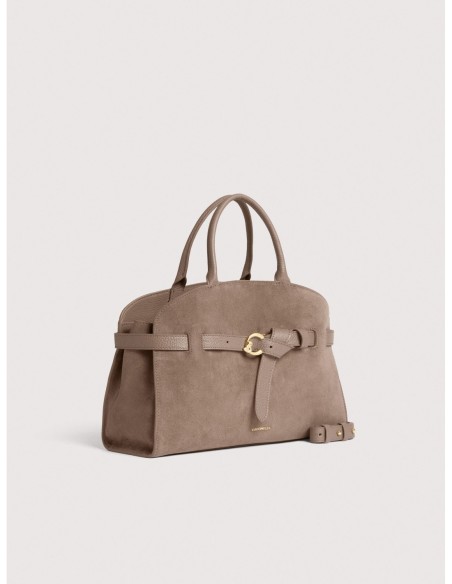 Borsa a mano in camoscio Coccinelle Sabine Medium – Warm Taupe - foto 2