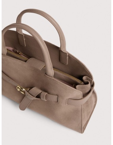 Borsa a mano in camoscio Coccinelle Sabine Medium – Warm Taupe - foto 3