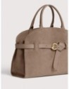 Borsa a mano in camoscio Coccinelle Sabine Medium – Warm Taupe Borsa a mano in camoscio Coccinelle Sabine Medium – Warm Taupe