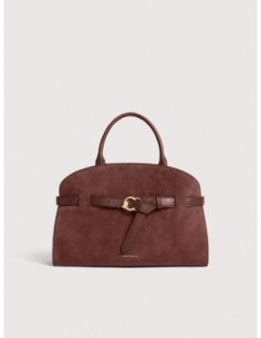 Borsa a mano in camoscio Coccinelle Sabine Medium – Berry - foto 1