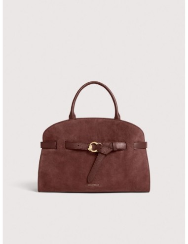 Borsa a mano in camoscio Coccinelle Sabine Medium – Berry - foto 1